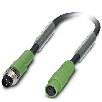 Кабель для датчика / исполнительного элемента-SAC-3P-M 8MS/ 1,0-PUR/M 8SIFS