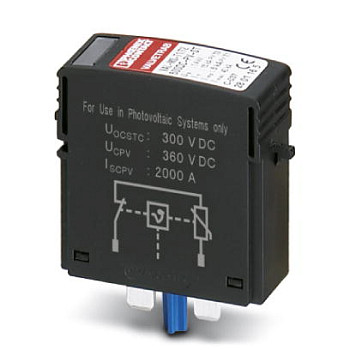 Штекерный модуль для защиты от перенапряжений, тип 1/2-VAL-MS-T1/T2 600DC-PV-ST