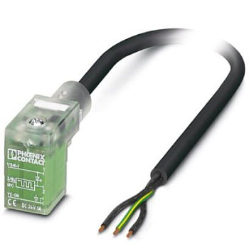Кабель для датчика / исполнительного элемента-SAC-3P-3,0-PUR/C-1L-R-ES