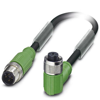 Кабель для датчика / исполнительного элемента-SAC-4P-M12MS/ 0,3-PUR/M12FR SH