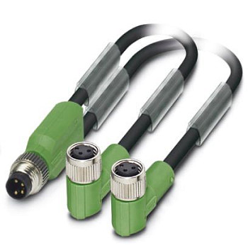 Кабель для датчика / исполнительного элемента-SAC-3P-M8Y/2X3,0-PUR/M 8FR