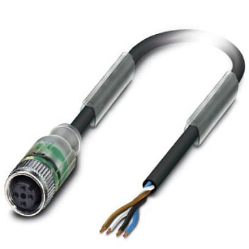 Кабель для датчика / исполнительного элемента-SAC-4P-M12FS-2L/.../...