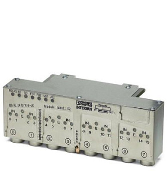 Децентрализ. устройство ввода-вывода-IBS RL 24 DI 16/8-LK-2MBD