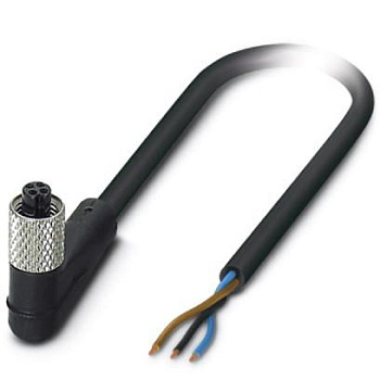 Кабель для датчика / исполнительного элемента-SAC-3P-3,0-PUR/M5FR