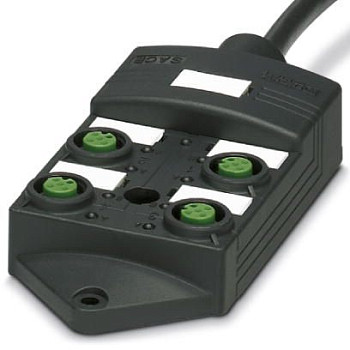 Коробка датчика и исполнительного элемента-SACB-4/ 8-10,0PUR SCO P