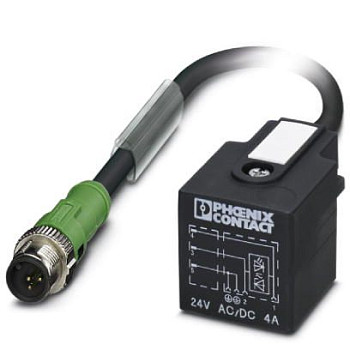 Кабель для датчика / исполнительного элемента-SAC-3P-MS/ 0,3-PUR/A-1L-Z SCO