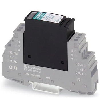 Штекерный модуль для защиты от перенапр-й-PT 2X1-5DC/FM-ST