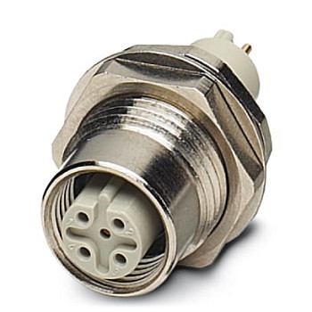 Встраиваемые разъемы-SACC-DSIV-M12FSB-5CON-L180-SI