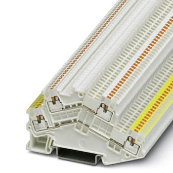 Двухъярусные клеммы-PTTBS 1,5/S WH/U-YE/O-WH